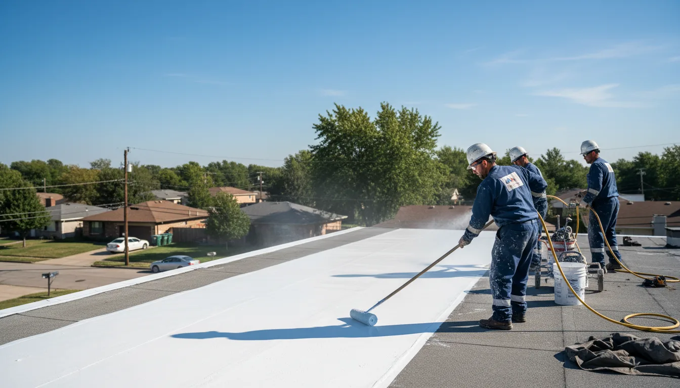 Commercial roof coating in Shadyside, OH near me